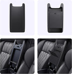 LUWU Center Console Cover Hidden Storage Box Compatible with 2025 Mitsubishi Outlander Silicon Material [2 in 1 Design] Armrest Cover Center Console Hidden Organizer Box (NOT for Outlander PHEV&Sport)