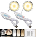 2PCS LED Lamp Kit 001 for Bambu Lab H2S/P2S/P1P/A1 Makerworld 3D Prints | 5V USB Powered, 3000K Warm White, Power-Off Color Storage, Adjustable Brightness & Color, DIY Hardware Spare Parts