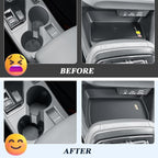 BIBIBO 2024 2025 2026 Crosstrek Center Console Organizer for 2023-2026 Subaru Crosstrek/2024-2026 Subaru Impreza Insert Cup Holder+ Wireless Charging Mats Crosstrek Insert Tray Organizer