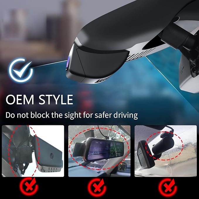 Mangoal 4K Dash Cam Custom fit for Mazda 3 2024 2025 2026(Model B), UHD 2160P Video, Free App & WiFi, 64GB Card