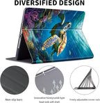 Case for 7" Kindle Paperwhite 12th Generation 2024 & Kindle Colorsoft Signature Edition,Leather Folio Adjustable Stand Cover Auto Wake/Sleep for Kindle Paperwhite 2024,Cute Sea Turtle
