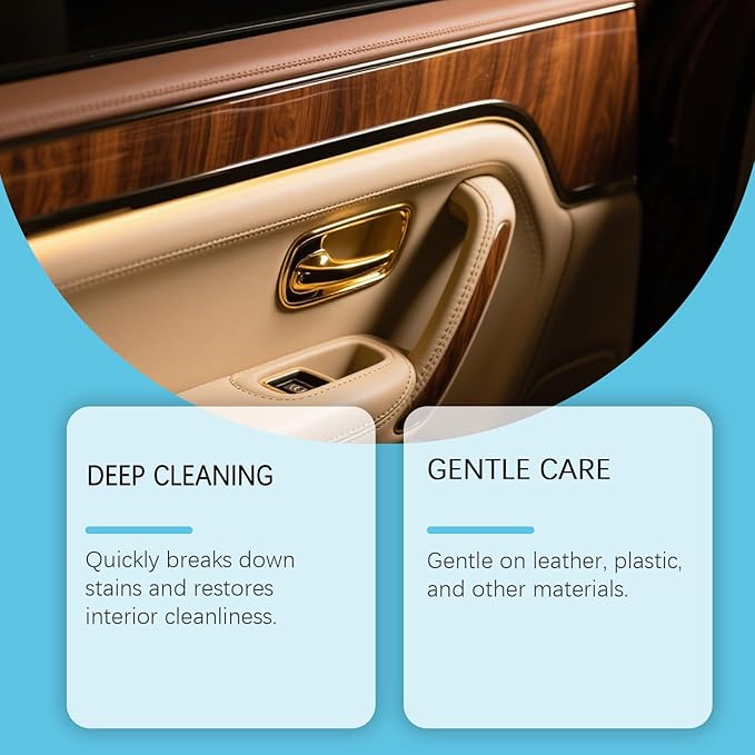 Plastic Restorer for Cars, Car Trim Restorer, Auto Detailing for Refreshing Faded Plastic, Leather, Vinyl and Rubber Trim with Polish, Long Lasting Care (1Pcs)