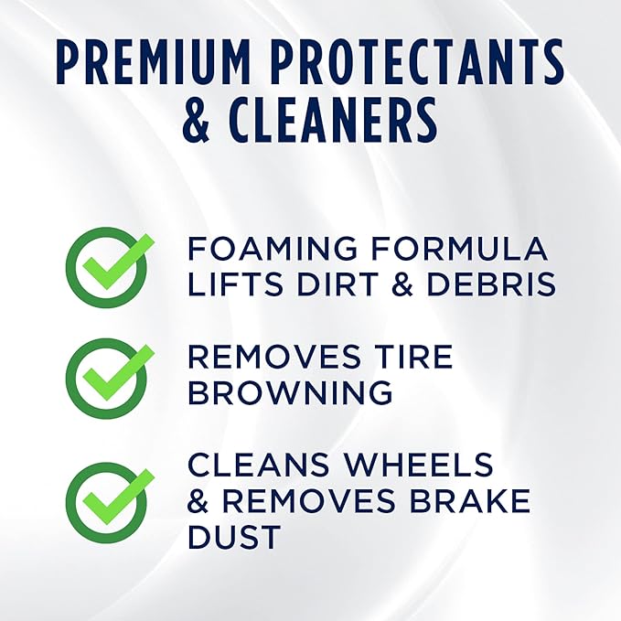 303 Products Wheel and Tire Cleaner - Cleans Both Wheels and Tires Effectively - Tough on Brake Dust - Removes Tire Browning - Foaming Formula, 15.5 fl. oz. (30596CSR) Packaging May Vary (Pack of 2)