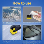 Windshield Cleaner Oll Film Remover & Rain Repellent for Car- Abrasive Glass Cleaner Remove- Oily Stains & Remains of Other Coatings
