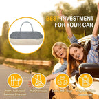 Car Air Freshener, 100% Activated Bamboo Charcoal Air Purifying Bag | Lasts 365+ Days | Fragrance-Free Deodorizer - Absorb Smoke Smell and Bad Odors
