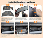 4PCS Center Console Organizer Tray for Nissan Frontier 2022-2026 accessories (S/SV/Pro-X/Pro-4X/SL) Front Console Shelf Armrest Storage Box Glove Box Organizer and Cup Holder for Nissan Frontier 2022+