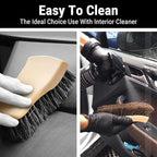 YeewayVeh Leather Cleaning Brush, Long Bristle Horse Hair Car Cleaning Brush for Car Interior Leather Seat and Home Furniture