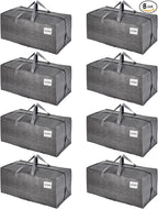 VENO 8 Pack Heavy Duty Moving Bags with Backpack Straps, Zippers & Handles, Extra Large Packing Bags for College Dorm Essentials, Moving Supplies Alternative to Cardboard Moving Boxes