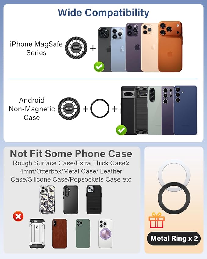 SKYLOTEC Car Phone Mount for BMW X5 2014-2018/X6 2015-2019 Accessories 10.2-Inch Screen Fixed Clip, Automobile Cradles Magnetic Phone Holder Compatible with MagSafe, Strong Magnets Cell Phone Base