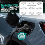 AIMILER Level 2 Electric Vehicle (EV) Charger(WIFI APP/Plug-play), 32A, 25ft Cable ETL Certified, 220V-240V NEMA 14-50P Plug EVSE w/ J1772 Connector, Portable EV Car Charging Stations for Home Level 2