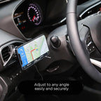 mooas Magnetic Car Mount Charger, Max.15W Fast wireless charger, Mag Safe car charger, Wireless car charger with air vent Mount, Cooling fan, Strong magnet, Compatible with iPhone, Galaxy, LG