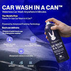 Car Wash In A Can™ Kit, Premium Waterless Car Wash Spray, Ready-to-Use Formula, 1 Can + 6 Microfiber Towels, Up to 3 Washes per Can, Scratch-Free Formula (1 Can 6 Towels)