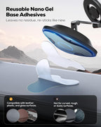 Nulaxy 2026 Upgraded Magsafe Car Mount for Dashboard, [Ultra-Stable & Strong] Car Phone Holder, [Foldable Three-axis] Magnetic Phone Holders for Your Car Compatible with iPhone 17 Pro Max, Red