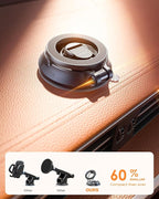 【2026 Newest】SUPERONE for Magsafe Car Mount Suction Cup,【Strongest Suction, 70% Less Spcae】Magnetic Car Phone Holder, Vacuum Phone Mount Foldable Car Accessories for iPhone 17 Pro Max/16/15/14/13/12