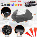 Under Screen Storage Compatible with 2025 2026 New Tesla Model Y Juniper & Model 3 Highland Center Console Organizer Tray Hidden Compartment Hanging Box Interior Accessories - ABS, Black