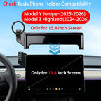 Car Phone Holder for Tesla Model 3 Highland 2024 2025 2026 & Model Y Juniper 2025 2026, Compatible MagSafe, 360° Rotation, Super Strong Magnetic Attraction(for 15.4 inch Screen only)