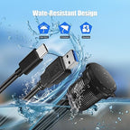 Dual Port USB A/C 3.0 Male to USB A/C 3.0 Female Extension Cable,Flush Mount Waterproof Panel Cable for Car,Truck,Boat,Motorcycle Dashboard 3.3ft