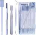 Disposable Detail Cleaning Brush for Tight Spaces, Detail Gap Crevice Cleaning Tool Set, Toilet Bowl Corner Hinge Scrubber, Stick Cleaner for Window Track, Door Grooves, Vent Fan, Stove, Keyboard