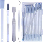 Disposable Detail Cleaning Brush for Tight Spaces, Detail Gap Crevice Cleaning Tool Set, Toilet Bowl Corner Hinge Scrubber, Stick Cleaner for Window Track, Door Grooves, Vent Fan, Stove, Keyboard