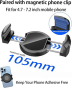 Magnetic Car Phone Mount for Toyota Tundra 2022-2026/Sequoia 2023-2026 Accessories, for MagSafe Strong Magnets Cell Phone Holder 14 Inch Touch Screen Cradles, with phone gripper 360° Rotation