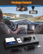 Dash Cam Front and Rear, 4K+1080P Dual Dash Camera for Cars with 5G WiFi, Built-in High-Capacity Storage, Night Vision, G-Sensor, 24H Parking Mode