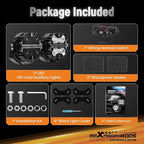 maXpeedingrods 5" 178W LED Off Road Lights, 21360LM Bright Pod Lights with Amber/White DRL 3 Modes, 270°Side Shooter for Wrangler Trucks Jeep Pickup ATV Motorcycles,Cube Ditch Light with Black Covers
