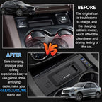 Wireless Car Charger for Mercedes-Benz GLE/GLS/GL/ML 2012-2019, OEM Custom Fit with 27W USB-A & Type-C Wireless Fast Phone Charging Pad for Mercedes-Benz W166 X166 C292 Interior Accessories