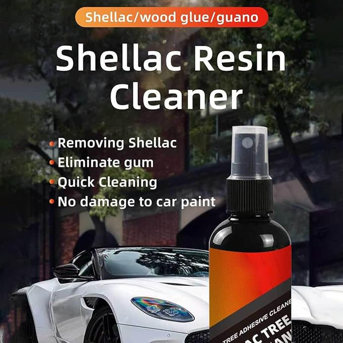 Tree Sap Cleaner – Automotive Adhesive Remover, & Tar Spray | Fast-Acting 100 ml Car Exterior Cleaner for Bird Droppings, Decals, Bumper Sticker on Vehicle Paint (Citrus Formula)