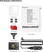 KENWOOD DRV-A310W GPS Dash Cam, Full HD Dashboard Camera, WDR/HDR Car Camera with Bluetooth & Wi-Fi Connectivity, G-Sensor, Collision Detection, Optional Rear Camera Support