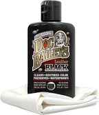 Doc Baileys Black Leather Detail Kit - All-in-One Leather Cleaner, Conditioner, Dye & Waterproofer - Restores Faded Black Leather, Vinyl & Rubber for Motorcycle Seats, Jackets, Boots & Cars 4oz