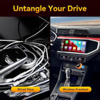 Wireless CarPlay Adapter for Apple Only, 2026 Upgrade Mini Aluminium CarPlay Adapter Converts Wired to Wireless CarPlay for iPhone, Plug & Play, Auto Connect Fast and Stable, with USB-C