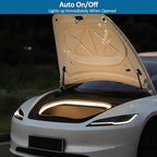 2025 Tesla Model Y Juniper Frunk Light Strip Ambient Lighting Kit LED Interior Lights for Model Y Juniper Accessories 2020-2026 Warm Light