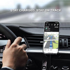 Satechi Qi2 Wireless Car Charger, Travel Friendly Car Phone Mount Charger for Air Vents, 15W Fast Chargers, for iPhone 17 to 12 Series