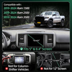 Phone Mount for Dodge Ram 1500/2500/3500 (2019-2024, 5" & 8.4"), 15W Wireless Charger, Magnetic Phone Holder, Dashboard Car Holder,360°,Hands-Free, 2022 Truck Driver Essentials(Not for Column Shifter)