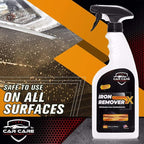 Car Care Iron Remover X, Car Detailing Iron Rust Remover-Wheel, Paint, Ceramic-Cleaner-Car Cleaner Exterior Care Products, Colorless Rim Cleaner, Decal Remover-Use Before Clay Bar (128 Fl Oz Gallon)