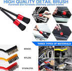 LIANXIN 37Pcs Car Wash Kit Cleaning Kits with Foam Gun Sprayer Bucket Towels Tire Brush Wash Mitt Sponge Duster Brush Car Wash Detailing Kit is Complete Car Care Tools
