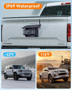 Rohent Solar Wireless Backup Camera for Trucks: 7" HD 1080P Monitor, 1-Min Easy Magnetic Install, Night Vision, Dual Antenna Boost Signal for Pickups - Designed for Long-Distance Drivers and Campers