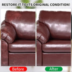 Leather Recoloring Balm, 12oz Large Size Leather Dye, Color Restorer, Scratch Repair, Furniture & Couch Restorer Kit, Repair Kit for Furniture(Maroon)