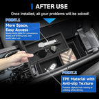 SXCY [Double-layer for 2023-2025 2026 Lexus RX350 Center Console Organizer 2024 2025 2026 RX350 RX Hybrid RX 350h/ RX 500h Accessories [Soft Silicone] Center Console Tray Middle Console Organizer