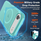 SUPFINE Magnetic for iPhone Air Case (Compatible with MagSafe)(Military Grade Drop Protection) Slim Translucent Matte Shockproof with Anti-Fingerprint Phone Cover for 17 Air,Blue Green