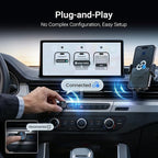 MINIX CA525 Mini Wireless CarPlay & Android Auto Adapter, 2026 Upgraded 2-in-1 Wired to Wireless Dongle, One-Button Switch, Plug & Play USB-A/C, WiFi 6 & Bluetooth 5.4, iOS 10+ & Android 11+