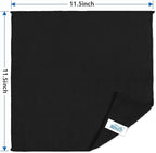 HOMEXCEL Black Microfiber Cleaning Cloth 100 Pack, Microfiber Towel for Cars, Lint Free, Scratch-Free, Highly Absorbent, and Cleaning Rags for House, Window and Glass, Cars, TV Screen 11.5 X11.5 inch