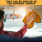 Tallew 100 Pcs Microfiber Towels:16"x16" Microfiber Drying Towels Bulk Micro Fiber Car Cleaning Cloth for Cars Drying Washing Polishing Office Windows Cleaning Household Supplies (Yellow)