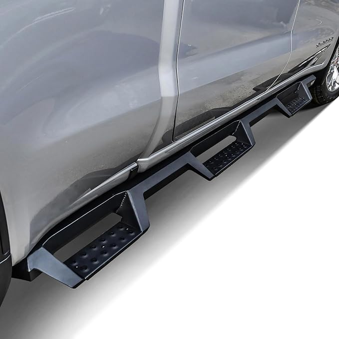 Westin 56-534695 HDX Drop Wheel to Wheel Nerf Bars fits 2019-2025 Silverado Sierra 1500 Crew Cab 6'5" Bed (Exc 2019 Silverado LD/Sierra 1500 Limited) Textured Black Pair