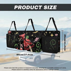 Cute Frog Car Trunk Organizer Mushroom Stars Moon Large Capacity Hanging Car Storage Bag Waterproof Cargo Bag,Frees Trunk Floor