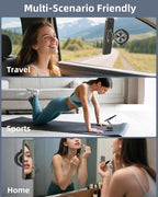 Suction Cup Phone Mount Pro - Vacuum Magnetic Phone Holder for Car, 180° Adjustable Angle, Non-Slip Dashboard/Windshield Car Phone Holder, Bonus Toroidal Metal.