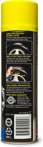 Stoner Car Care 91094-6PK More Shine Tire Finish – Tire Shine Spray Restores Deep Matte Black Finish with Long-Lasting Rain-Resistant Protection, Dry-to-Touch – 12 oz (Pack of 6)