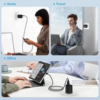 USB Wall Charger 2Pack Wall Plug 3-Multi Port Quick Charger Block Cube 3.1A Power Adapter for iPhone 17e 17 Pro Max Air 16e 16 15 14 13 12 Pro Max XS 8 iPad Samsung Galaxy S26 S25 S24 S23/Note20 Ultra