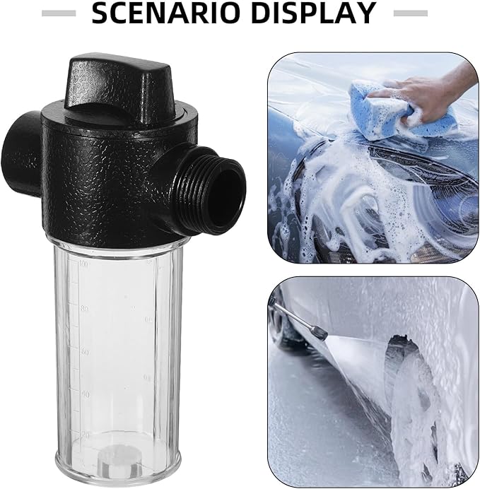 Levemolo Car Wash Foam Sprayer with Garden Hose Connector, Multi-Function Soap Dispenser Bottle for Pet Care and Outdoor Cleaning, Compatible with Standard Garden Faucets