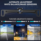 GLK Backup Camera Reverse Camera AHD 1080P Night Vision Rear View Camera, License Plate Backup Camera with 170 Degree Wide View Angle, IP69K Waterproof, for 12-24V Pickup Car Truck RV SUV